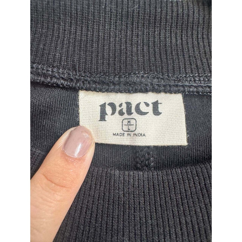 Pact Organic Cotton Oversized Long Sleeve Mock Neck Sweater M Clean Girl Granola - Picture 5 of 5